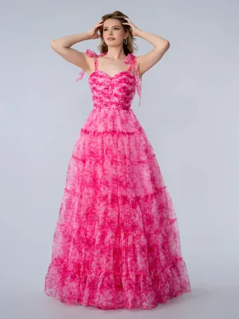 Stella Couture 26152   Tiered Ballgown with Sweetheart Neckline and Tie Straps #0 default frontface vertical thumbnail