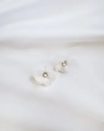 Sheer Petal Earrings Kailee P #2 vertical thumbnail