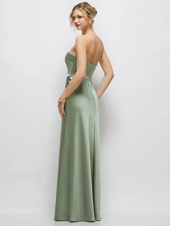 Thread TH143 Silky Strapless Charmeuse Flowing Maxi #2 default backface vertical thumbnail