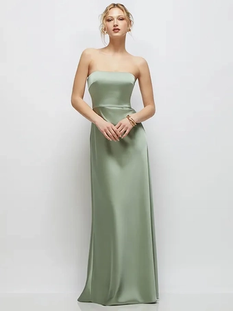Thread TH143 Silky Strapless Charmeuse Flowing Maxi #0 default frontface vertical thumbnail