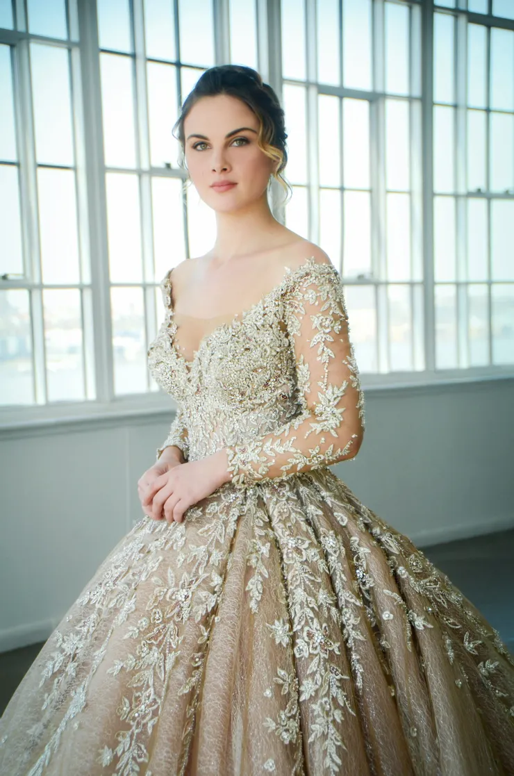 knee length dresses for ladies used Stephen Yearick Custom Wedding Dress