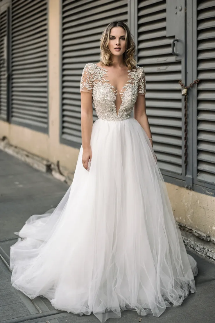 stephen yearick off the shoulder wedding dress Stephen Yearick | 88111 Wedding Dress