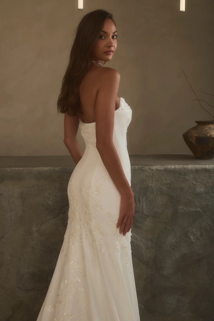 Casablanca Bridal Style #2626 #7 backface vertical cropped picture