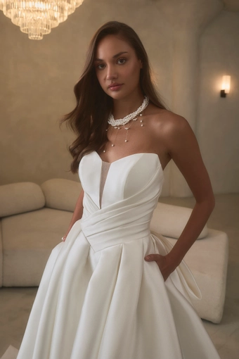 Casablanca Bridal Halston #7 frontface vertical cropped thumbnail