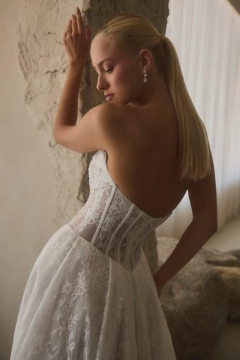 Casablanca Bridal Bennet #9 backface vertical cropped thumbnail