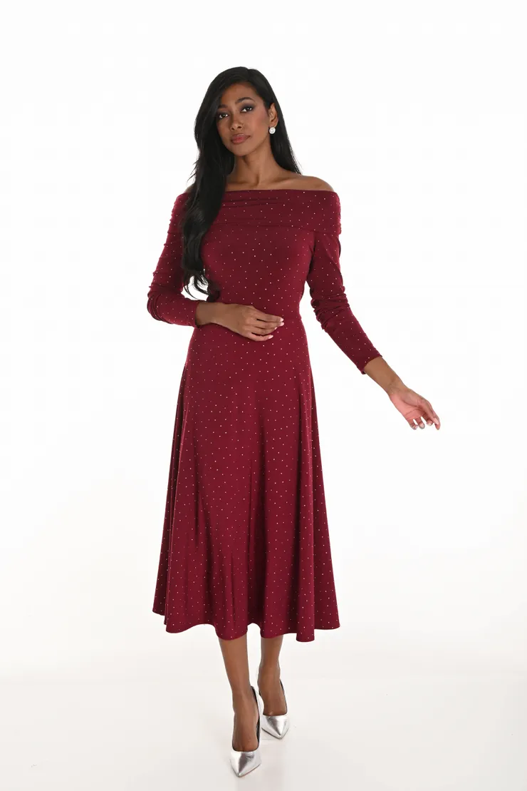 strapless open back dress Crimson Cherry Midi Dress– Teuta Matoshi