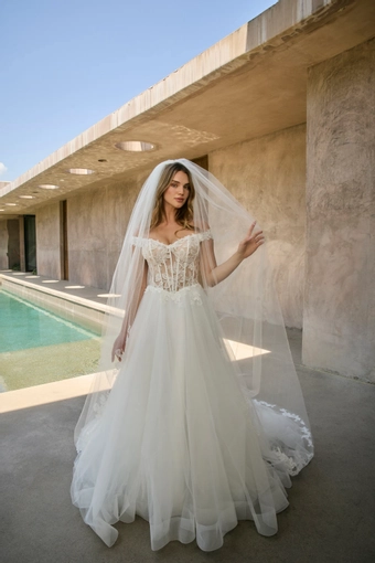 Style BL496V Loretta Veil #0 default frontface vertical thumbnail