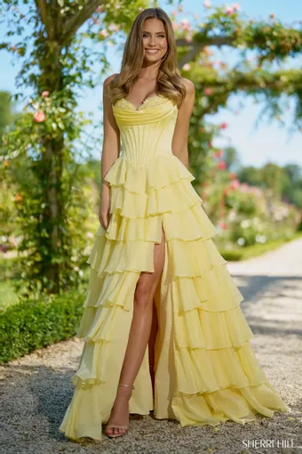 Sherri Hill 56911 #20 Yellow vertical thumbnail