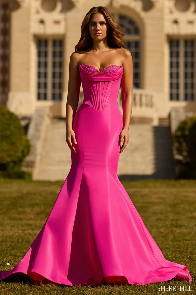 blue dress for baby girl Sherri Hill 56161