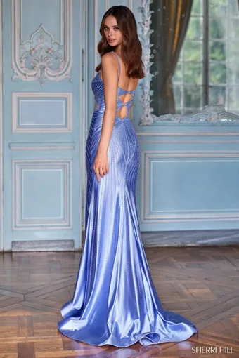 Sherri Hill Style #57656 $1 default Periwinkle backface vertical thumbnail