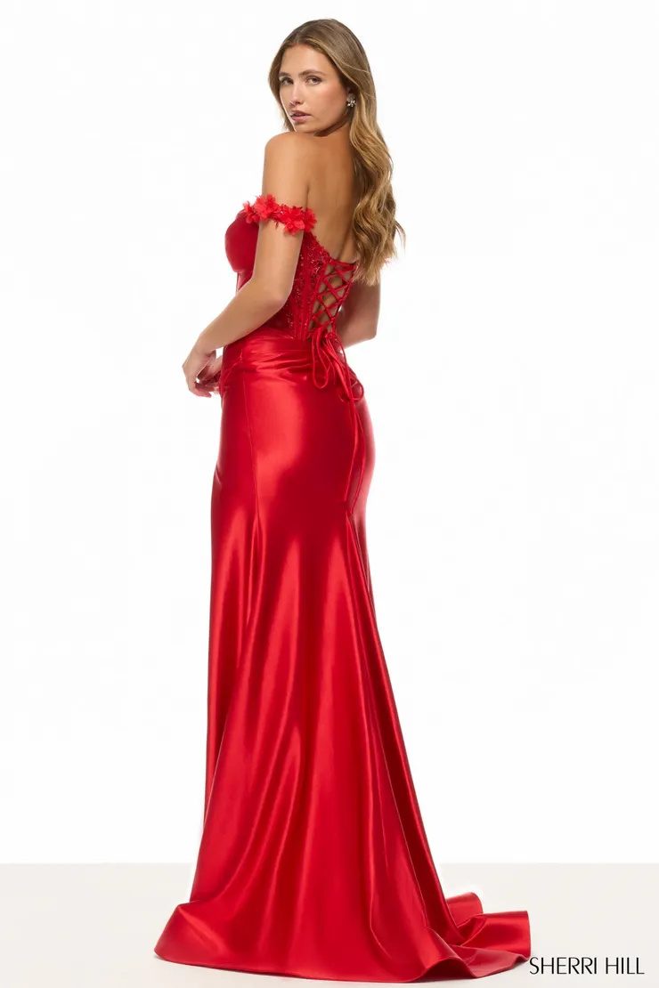 Sherri Hill 57679 #1 default Red backface vertical picture