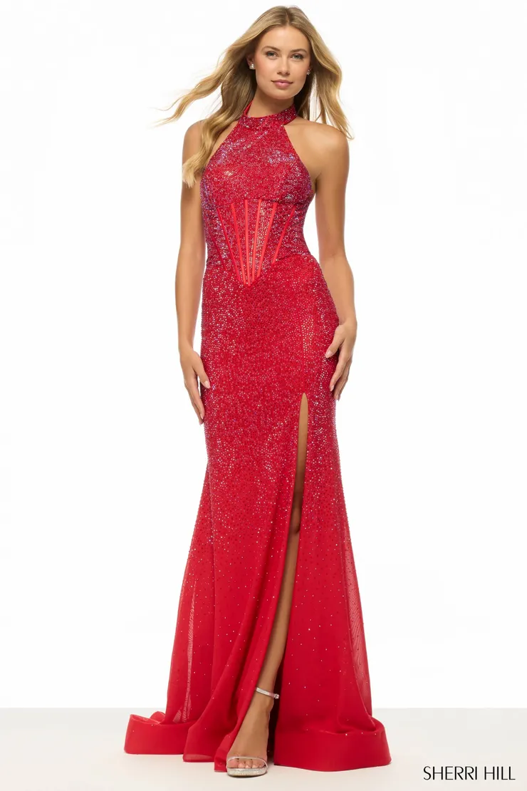 Sherri Hill 57711 #2 Red frontface vertical picture