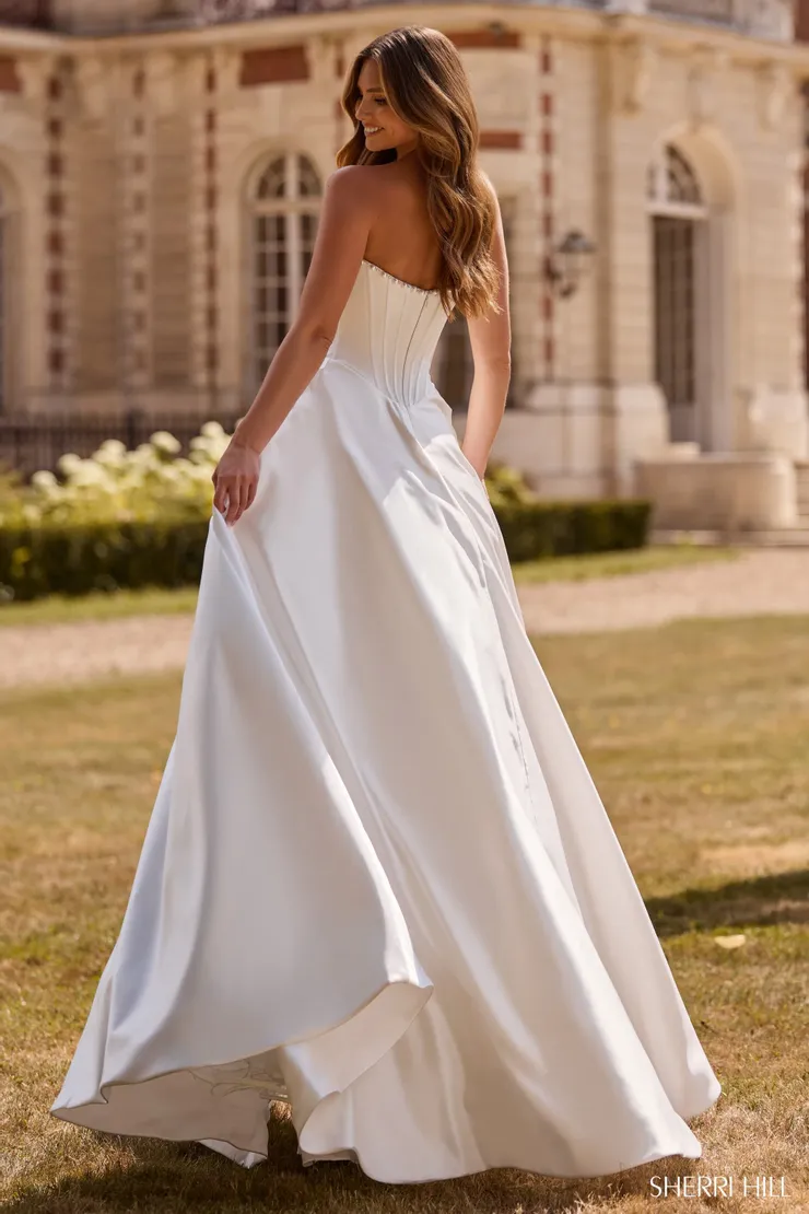 Sherri Hill 57742 #1 default Ivory backface vertical picture