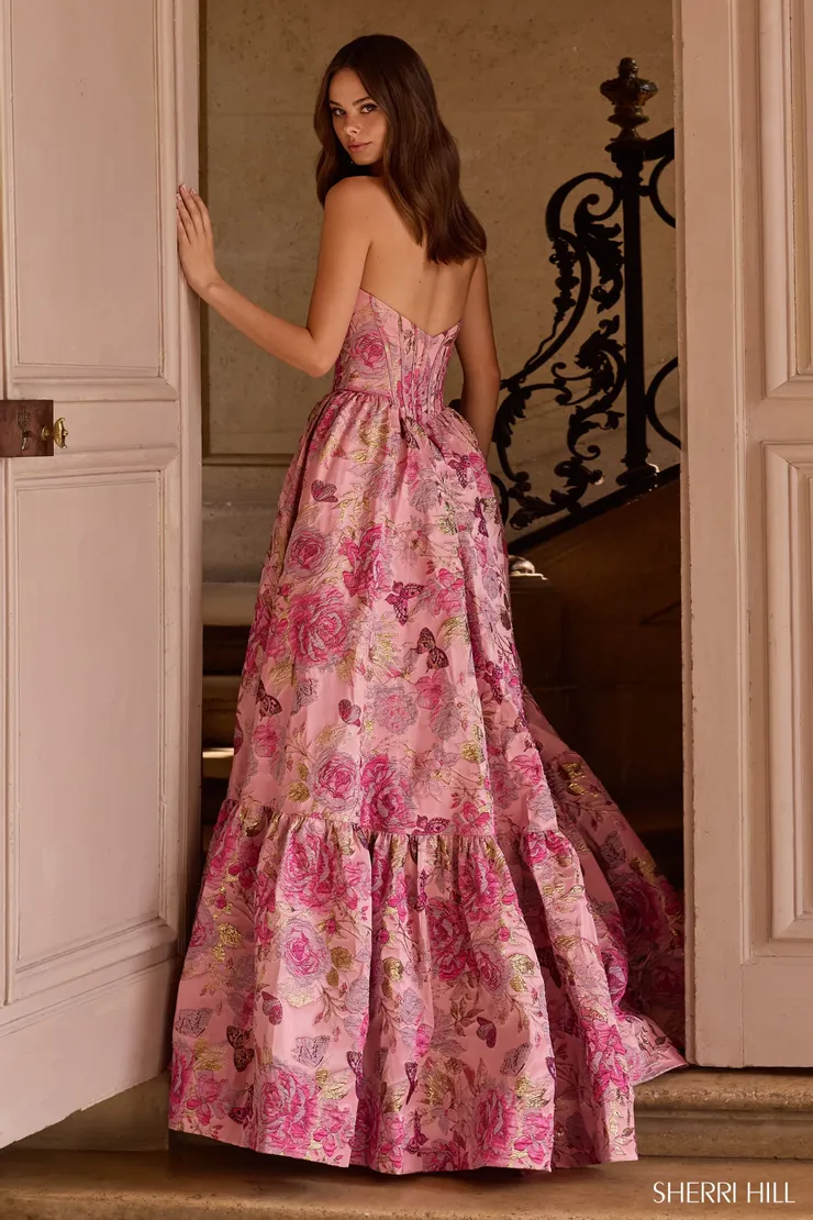 Sherri Hill Style #57754 #1 default Pink/Red backface vertical picture