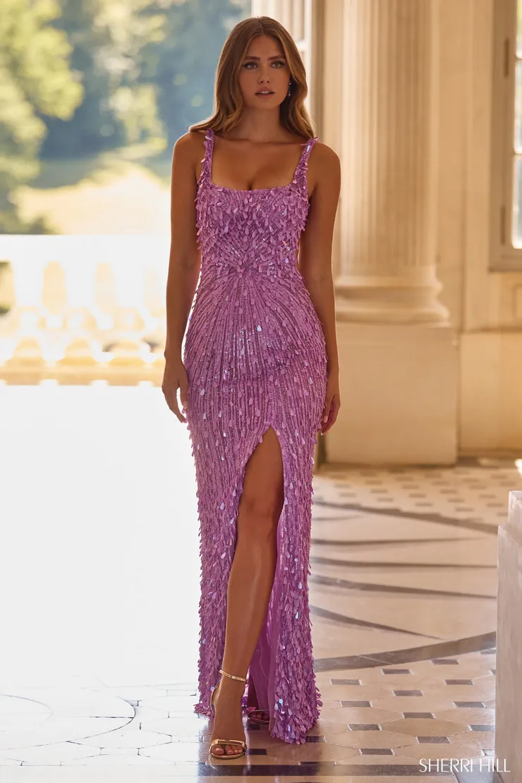 Sherri Hill Style #57770 #0 default Violet frontface vertical picture