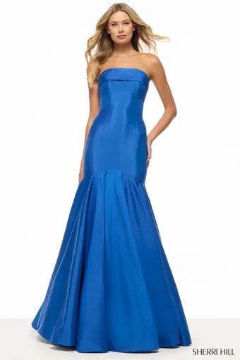 Sherri Hill 57866   Elegant Strapless Mermaid Gown - Eveningwear #0 default frontface vertical thumbnail