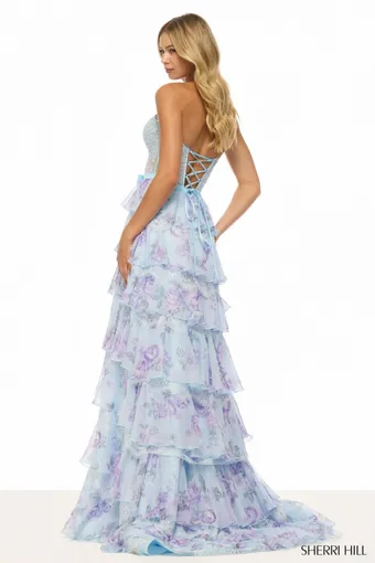 Sherri Hill Style #57908 $1 default Light Blue/Multi backface vertical thumbnail