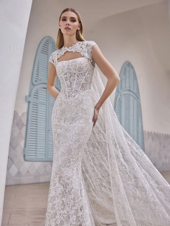 Privee by Pronovias Mott cape #1 frontface vertical thumbnail