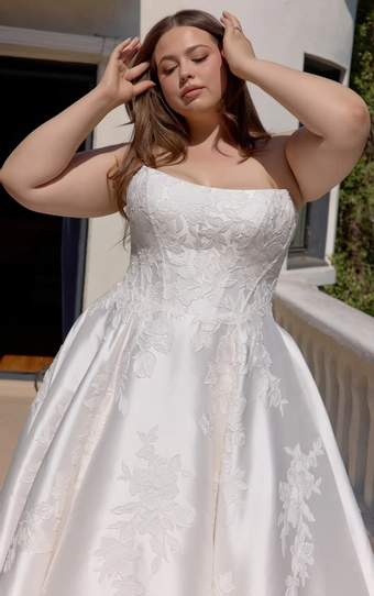 Essense of Australia Plus Size #D4407 #3 frontface vertical cropped thumbnail