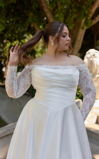 Essense of Australia Plus Size #D4457 #3 frontface vertical cropped thumbnail