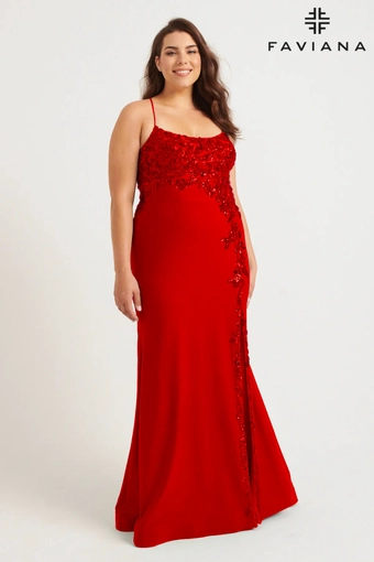Faviana Prom Dresses Style #9570 #3 frontface vertical thumbnail