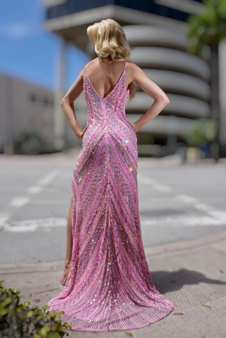 Jasz Couture Style #7611 #1 Pink backface vertical picture