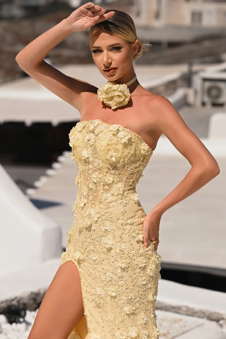 Portia and Scarlett Style #PS26011 #1 Yellow frontface vertical cropped picture