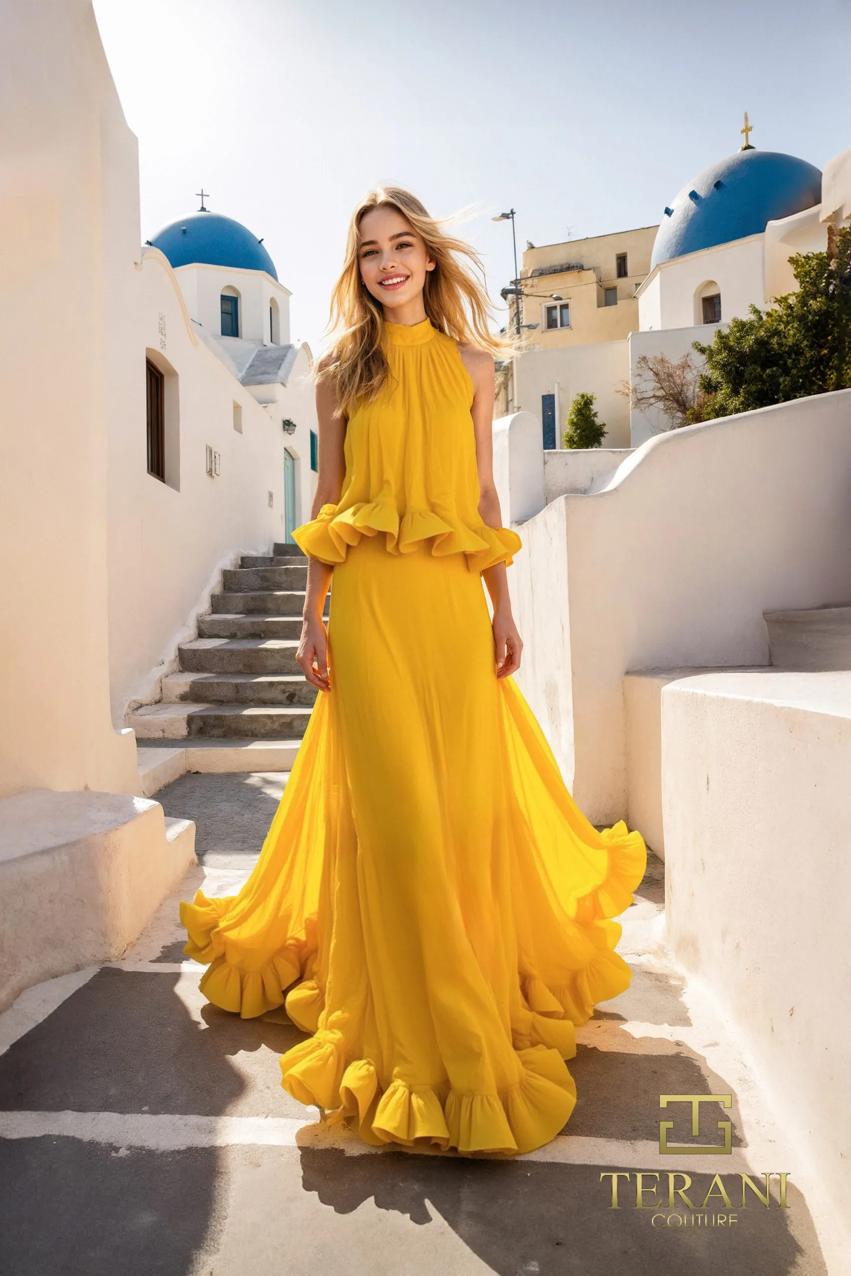 sachin and babi light blue dress Evening Dresses