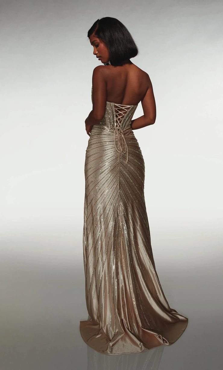 Alyce Paris Style #62142 #11 Light Gold backface vertical picture