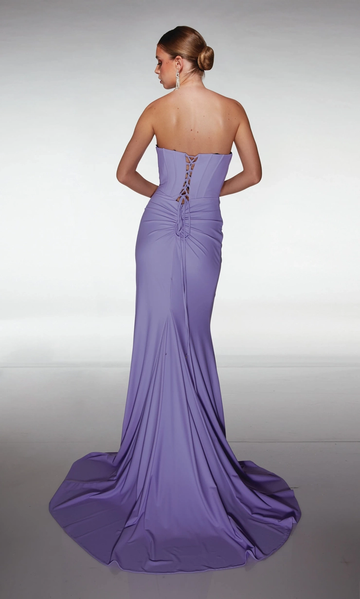 aerie purple dress Aerie Couture 326 - Long Satin Chiffon/Pockets A-line Dress