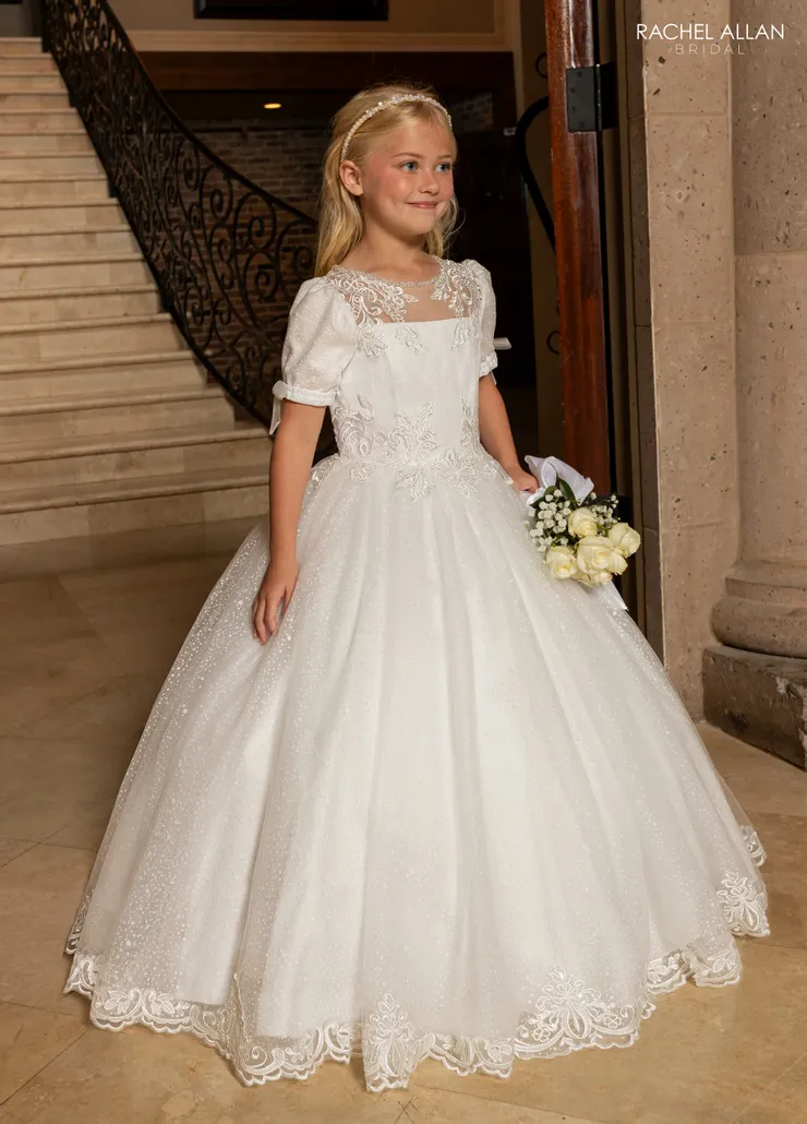 girls wedding dresses New Kids Gowns Flower Girl Dresse For Weddings First Communion For This luxurious lilac flower girl dress is perfect for Arabic princesses Flower Girl | Mimi's Bridal