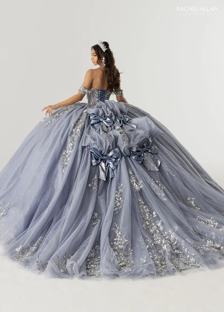 Alta Couture by Rachel Allan Style #RQ3178 #1 SLATE/SILVER backface vertical picture