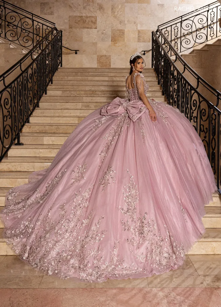 Carmina by Rachel Allan Style #RQ1182 #1 Rose backface vertical picture