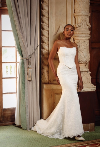 Zakaa Couture Lucienne Corset & Lace Skirt #2 frontface vertical thumbnail