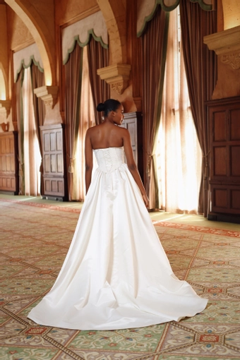 Zakaa Couture Lucienne Corset & Satin Ballgown #4 default backface vertical thumbnail