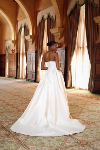 Zakaa Couture Lucienne Corset & Satin Ballgown #3 backface vertical thumbnail