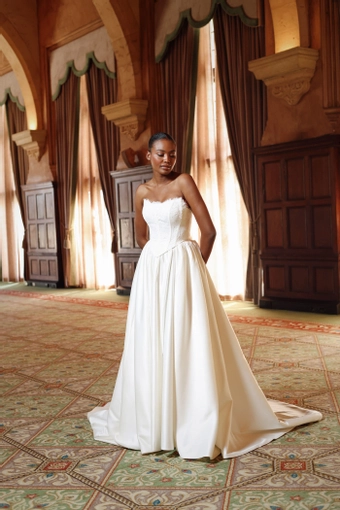 Zakaa Couture Lucienne Corset & Satin Ballgown #2 frontface vertical thumbnail