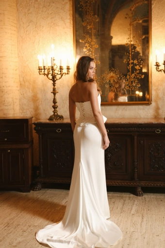 Zakaa Couture Valencia Corset & Pleated Skirt #1 backface vertical thumbnail