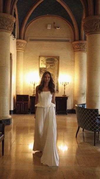 Zakaa Couture Valencia Corset & Pleated Skirt #3 autoplay loop mute thumbnail