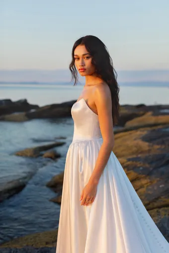 Wilderly Bride Style #F407 Aqua #10 frontface vertical cropped thumbnail