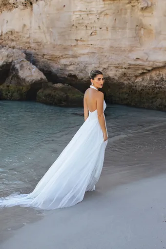 Wilderly Bride Style #F411 Palmera #3 backface vertical thumbnail