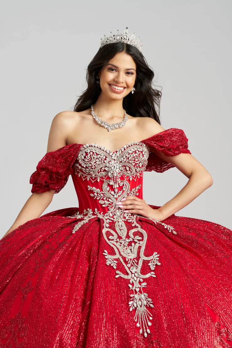 AmaBella Quinceanera Style #Q1042 #5 frontface vertical cropped picture