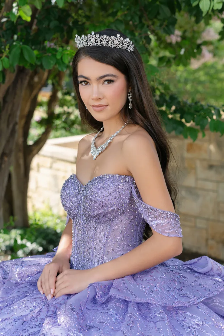 AmaBella Quinceanera Style #Q1092 #7 Lilac frontface vertical cropped picture