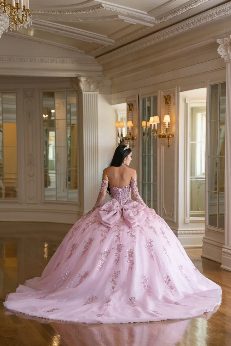 AmaBella Quinceanera Style #Q1093 #1 default Blush backface vertical picture