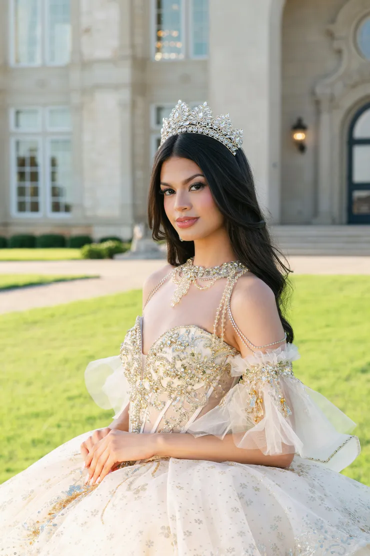 AmaBella Quinceanera Style #Q1096 #8 frontface vertical cropped picture