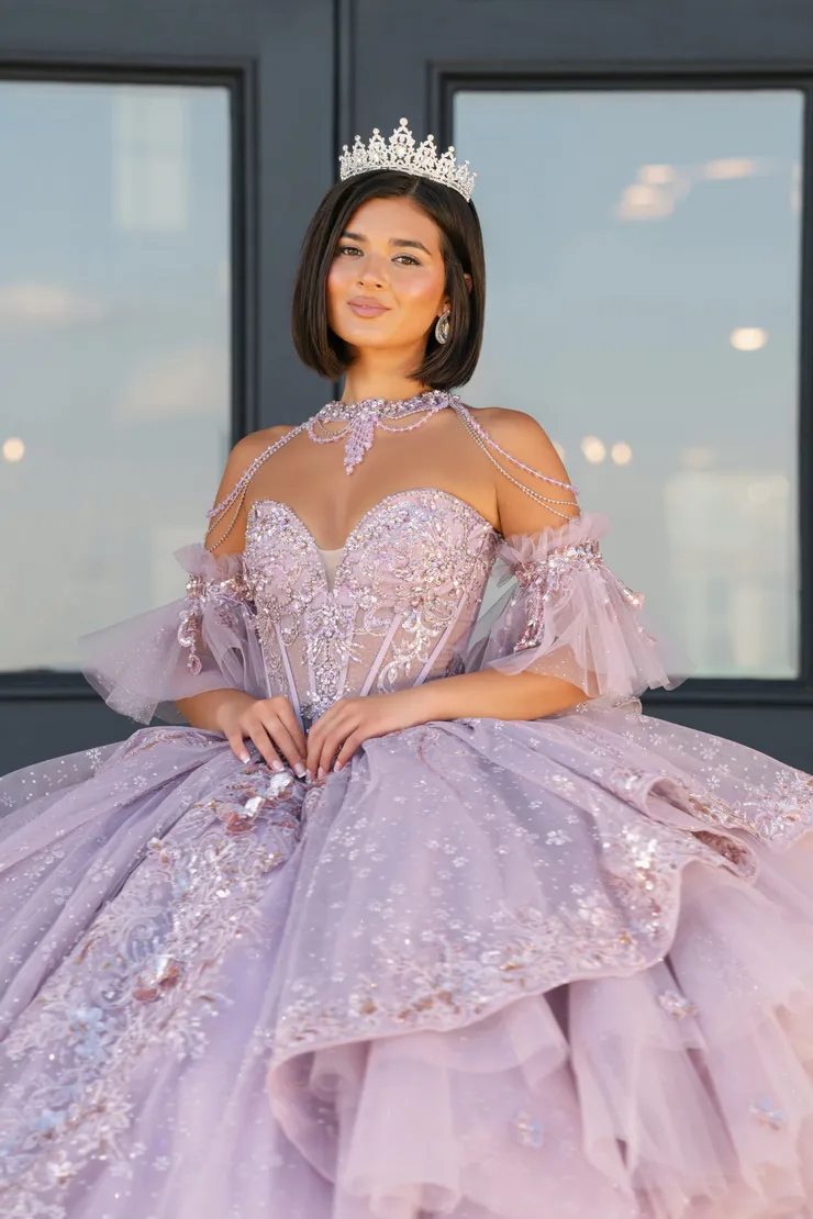 AmaBella Quinceanera Style #Q1096 #4 Mauve frontface vertical cropped picture