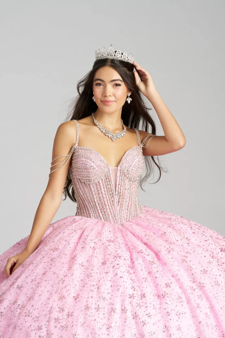 AmaBella Quinceanera Style #QA162 #3 frontface vertical cropped picture