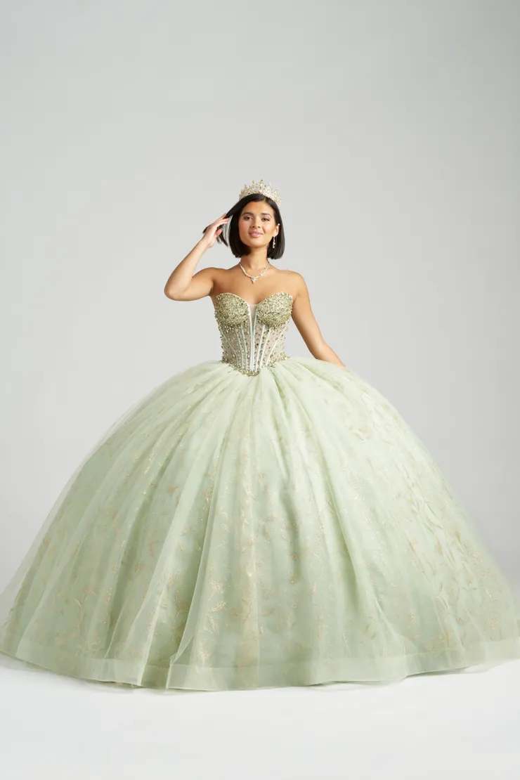AmaBella Quinceanera Style #QA164 #1 frontface vertical picture