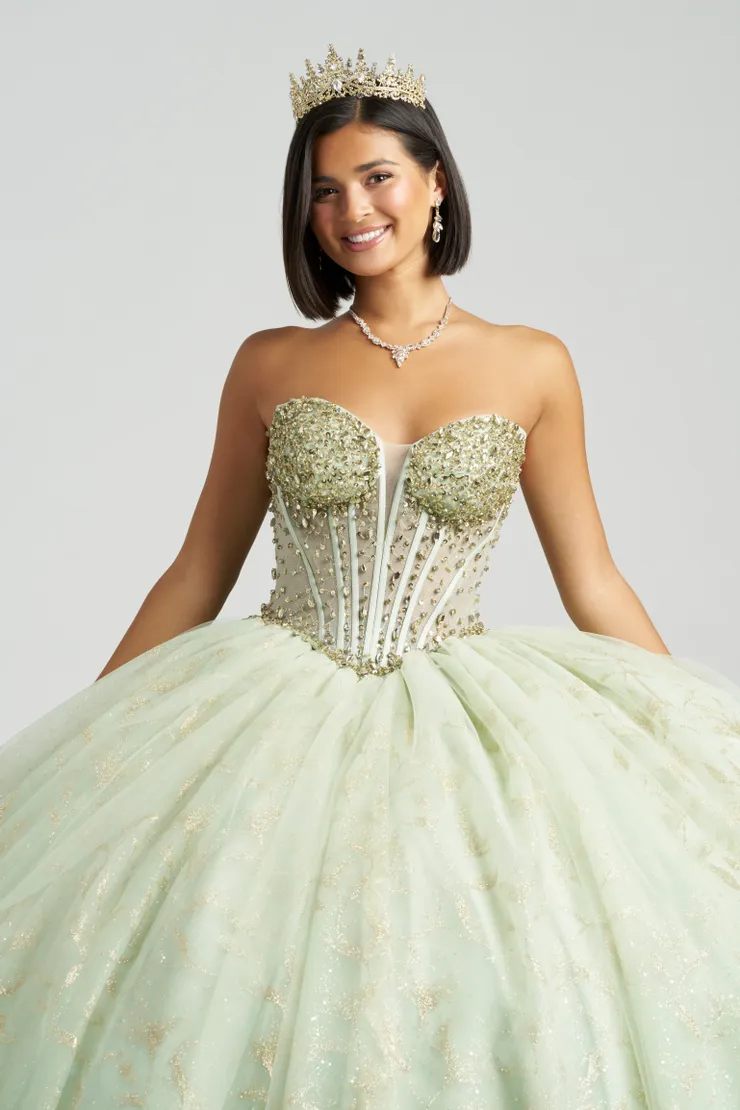 AmaBella Quinceanera Style #QA164 #3 frontface vertical cropped picture