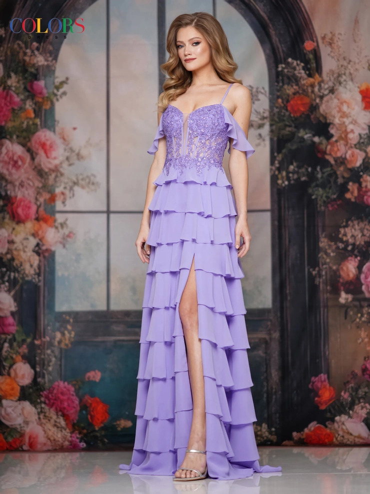 Colors Dress Style #3820 #1 frontface vertical picture